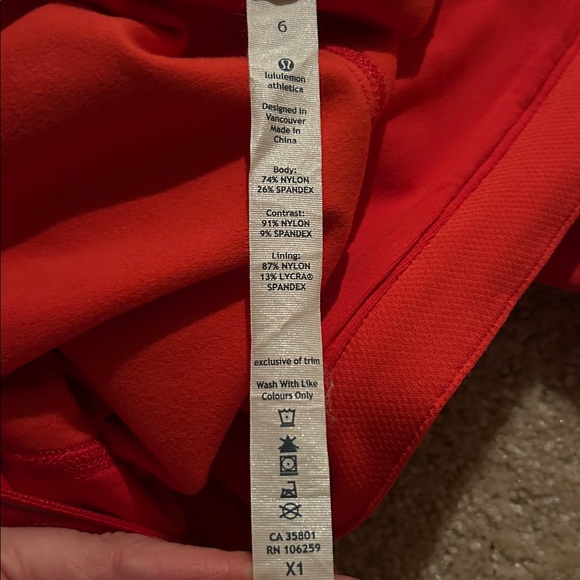 Lululemon Bright Red Pullover Zip Top Running Jacket - Picture 13 of 13